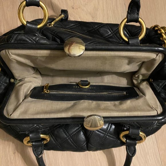 Marc Jacobs Black Leather Stam Bag - Picture 3 of 9